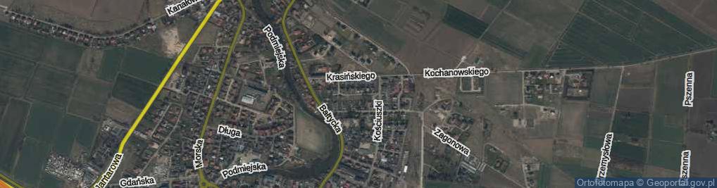 Zdjęcie satelitarne Urocza ul.